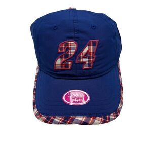 Hendrix Motor Sports Chase Elliott 24 Women’s Plaid‎ Trucker Hat One Size NWT